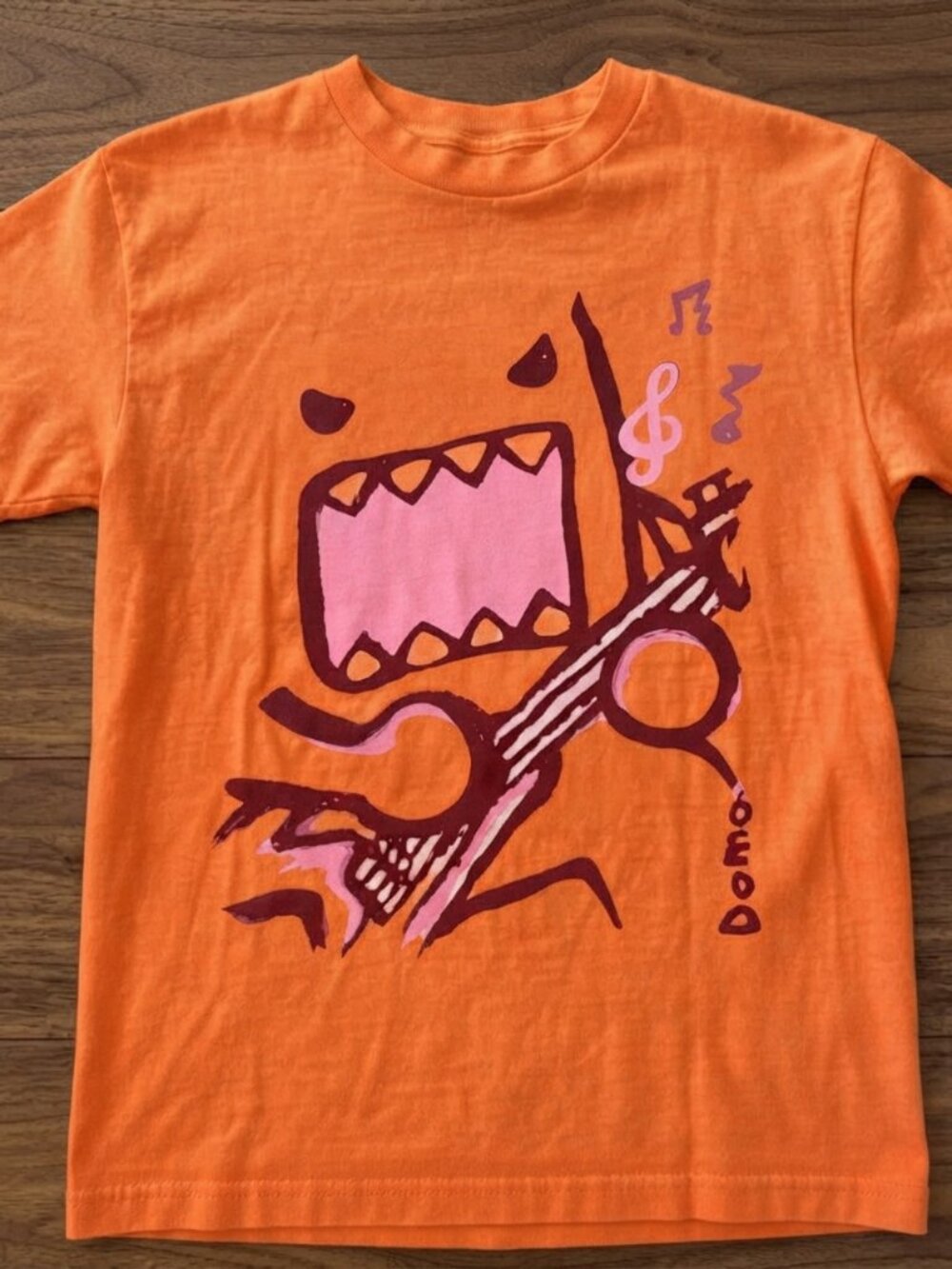 Gildan Domo Kun Playing Guitar Orange T-Shirt